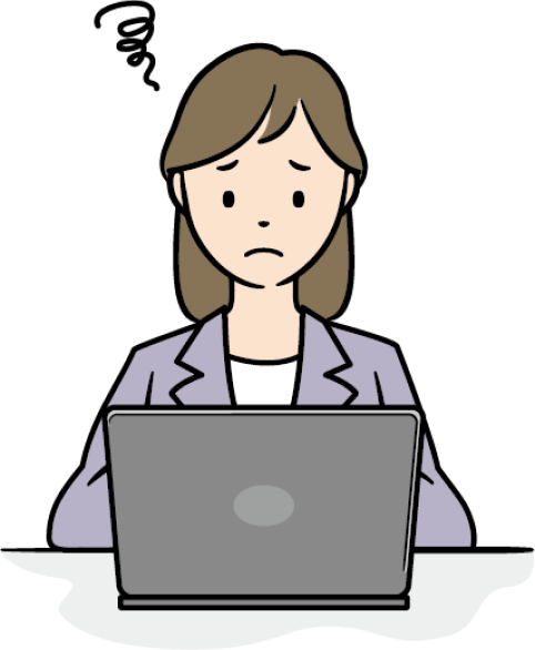 困っている女性